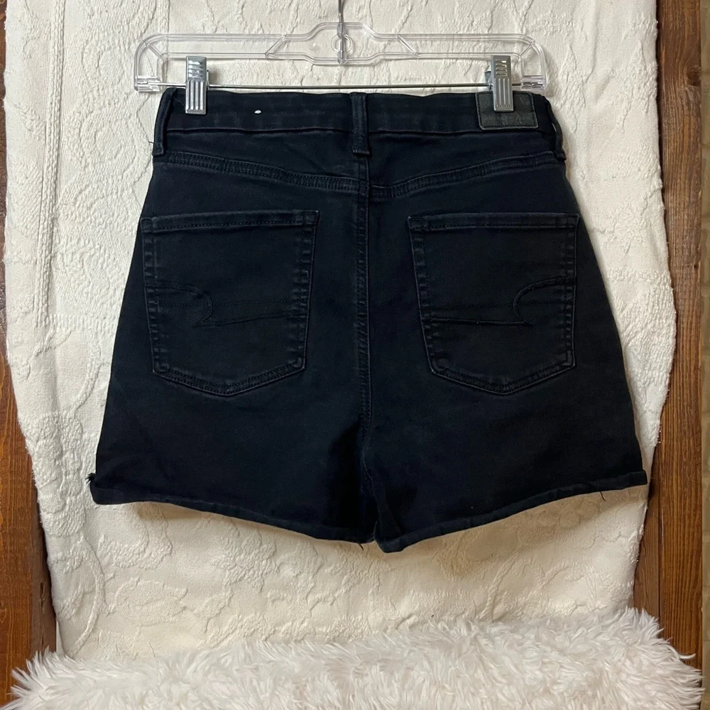 American Eagle Outfitters Black High Waist Women’s 6 Jean Shorts - Picture 3 of 3